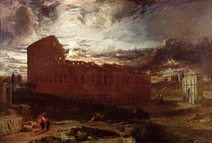 El Coliseo, Roma, 1860